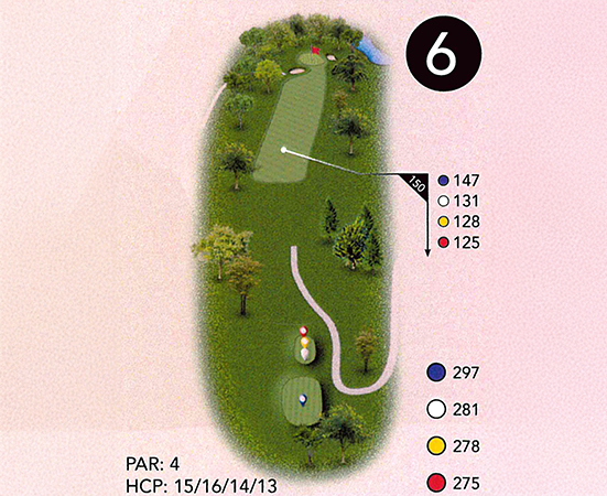 a map of a golf course