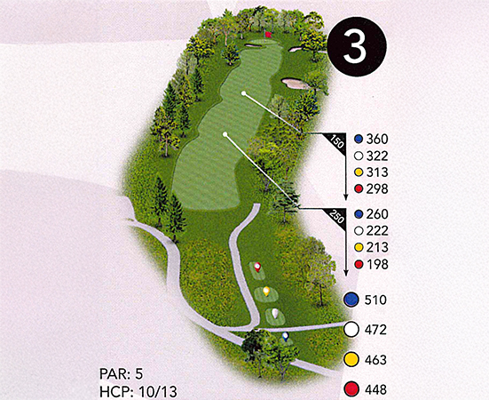 a map of a golf course