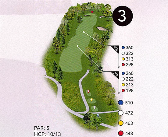 a map of a golf course