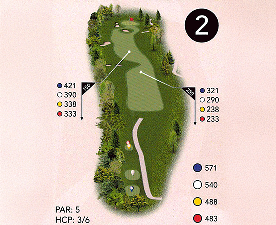a map of a golf course