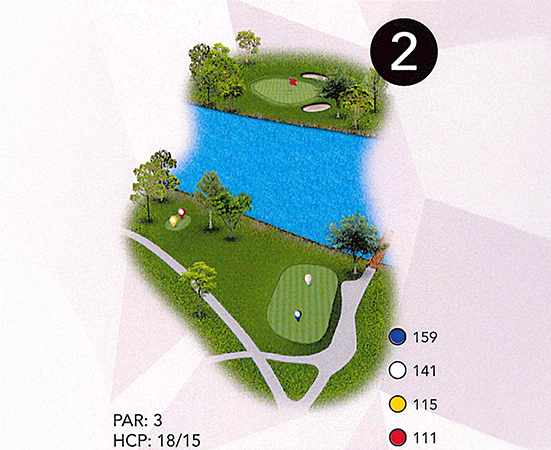 a map of golf course
