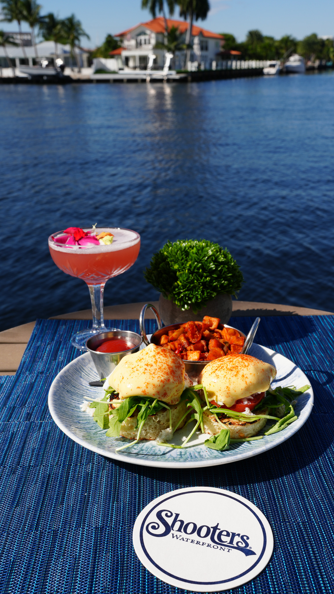 a plate of food on a table with a drink