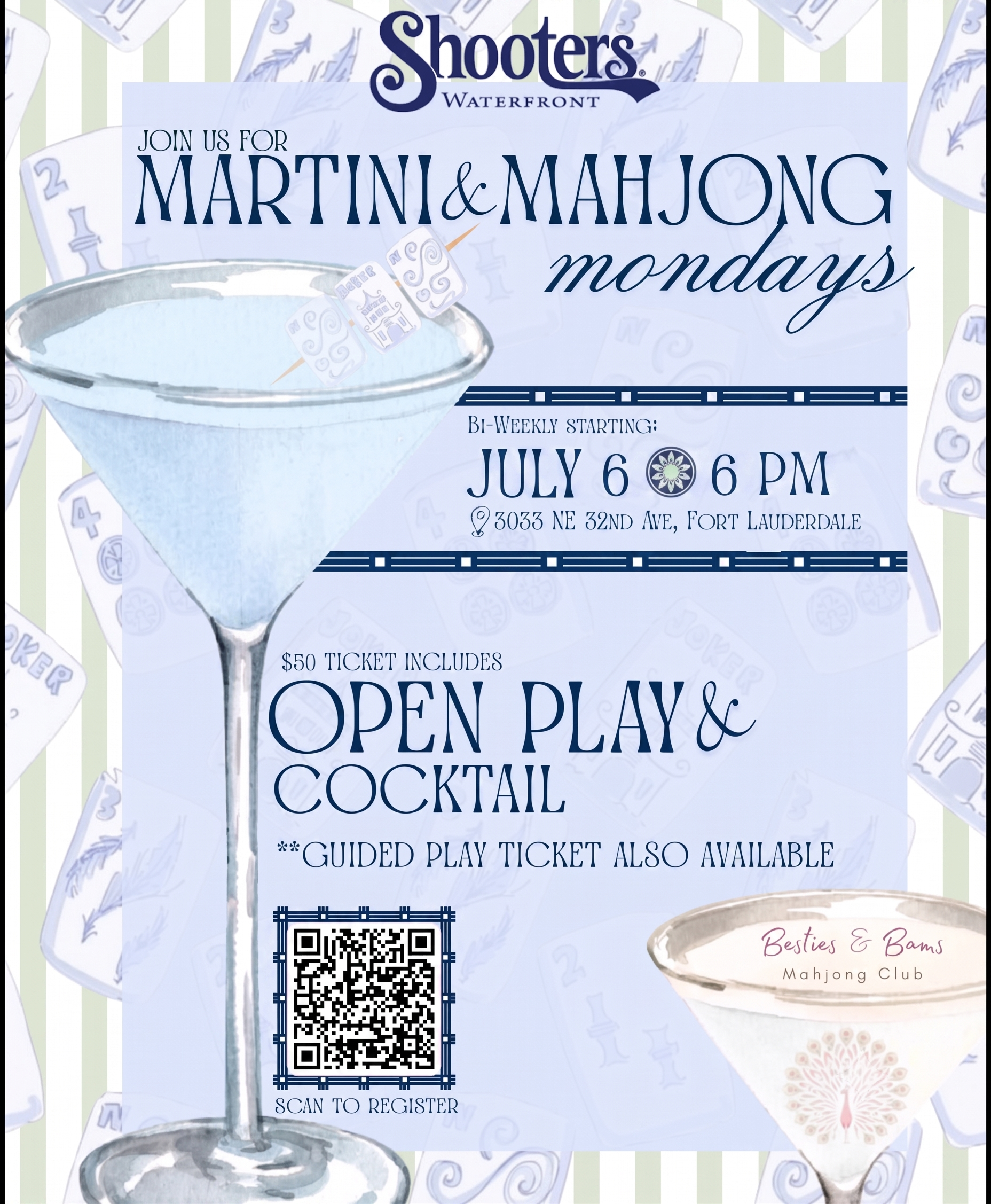 a poster for a cocktail party