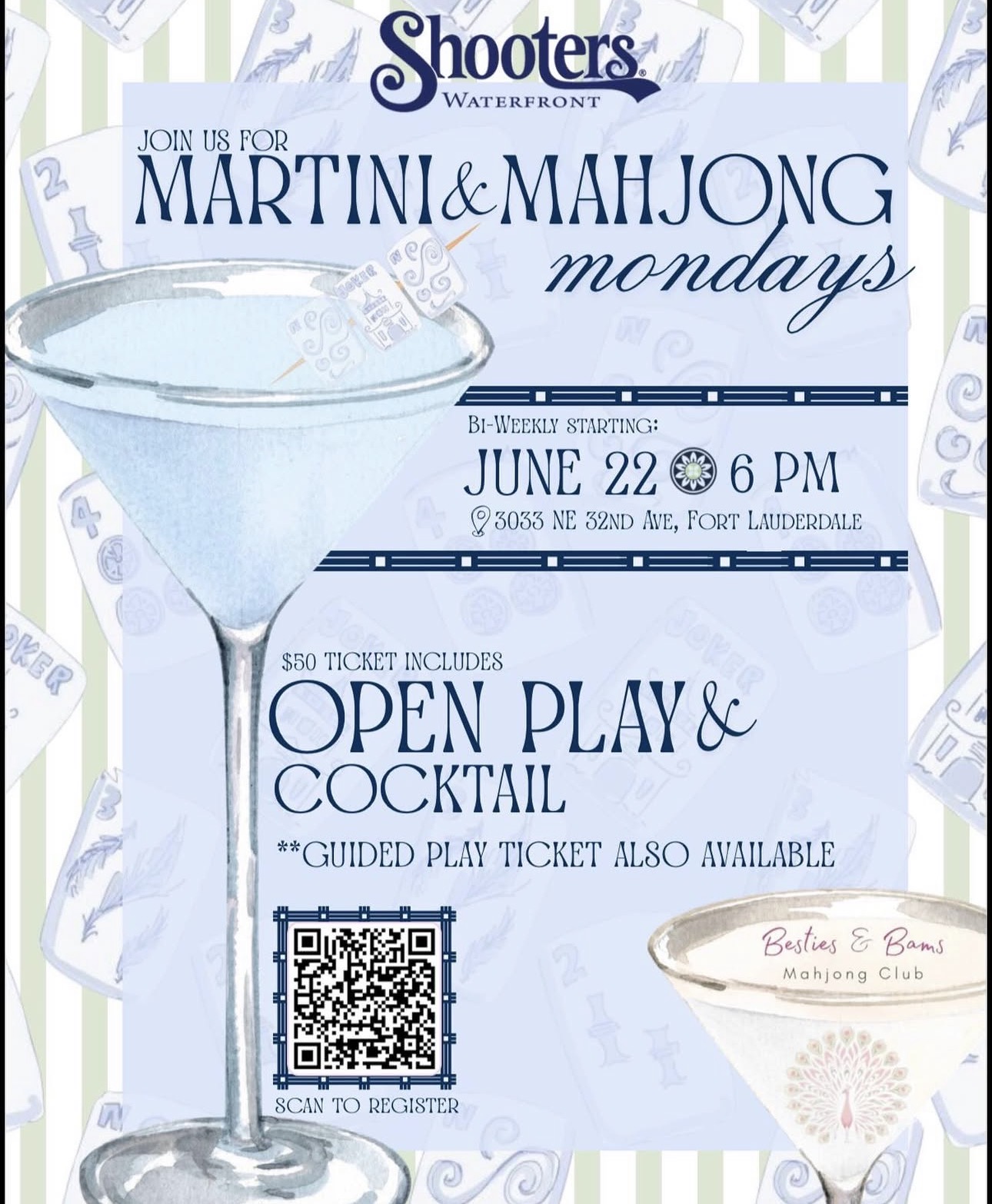 a poster for a cocktail party