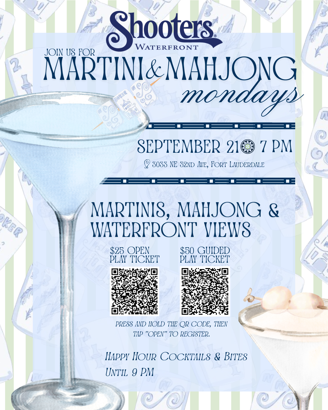 a poster for a cocktail party