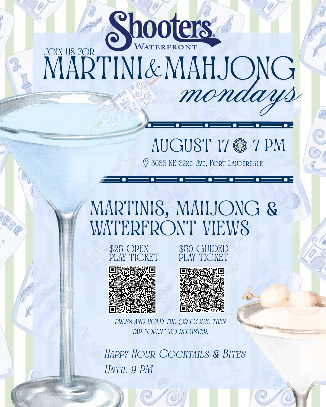 a poster for a cocktail party