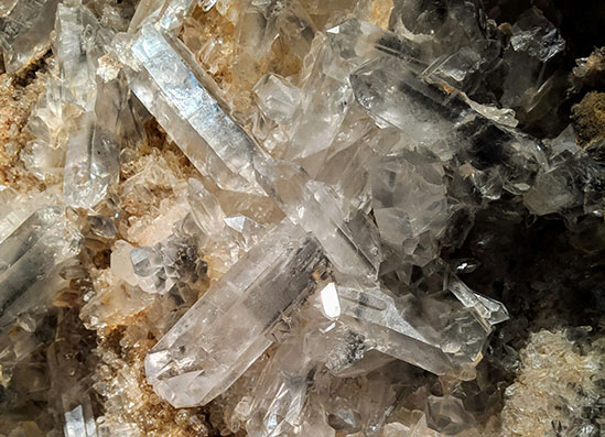 a close up of a crystal
