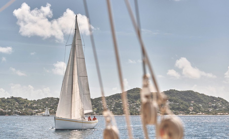 a sailboat on the water