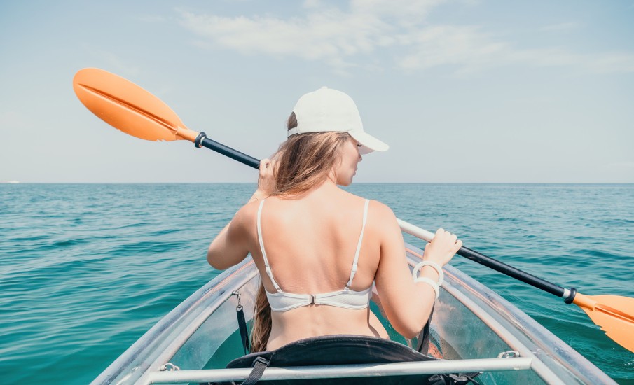 a person and a child in a boat