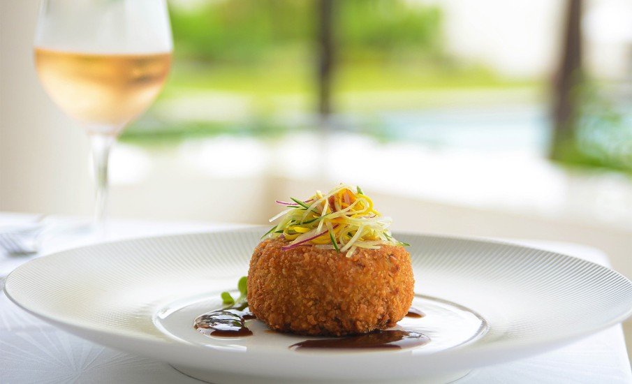 A plate of an appetizer.