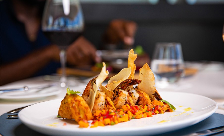 A plate of tacos.