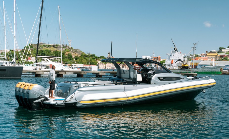 a man standing on a boat