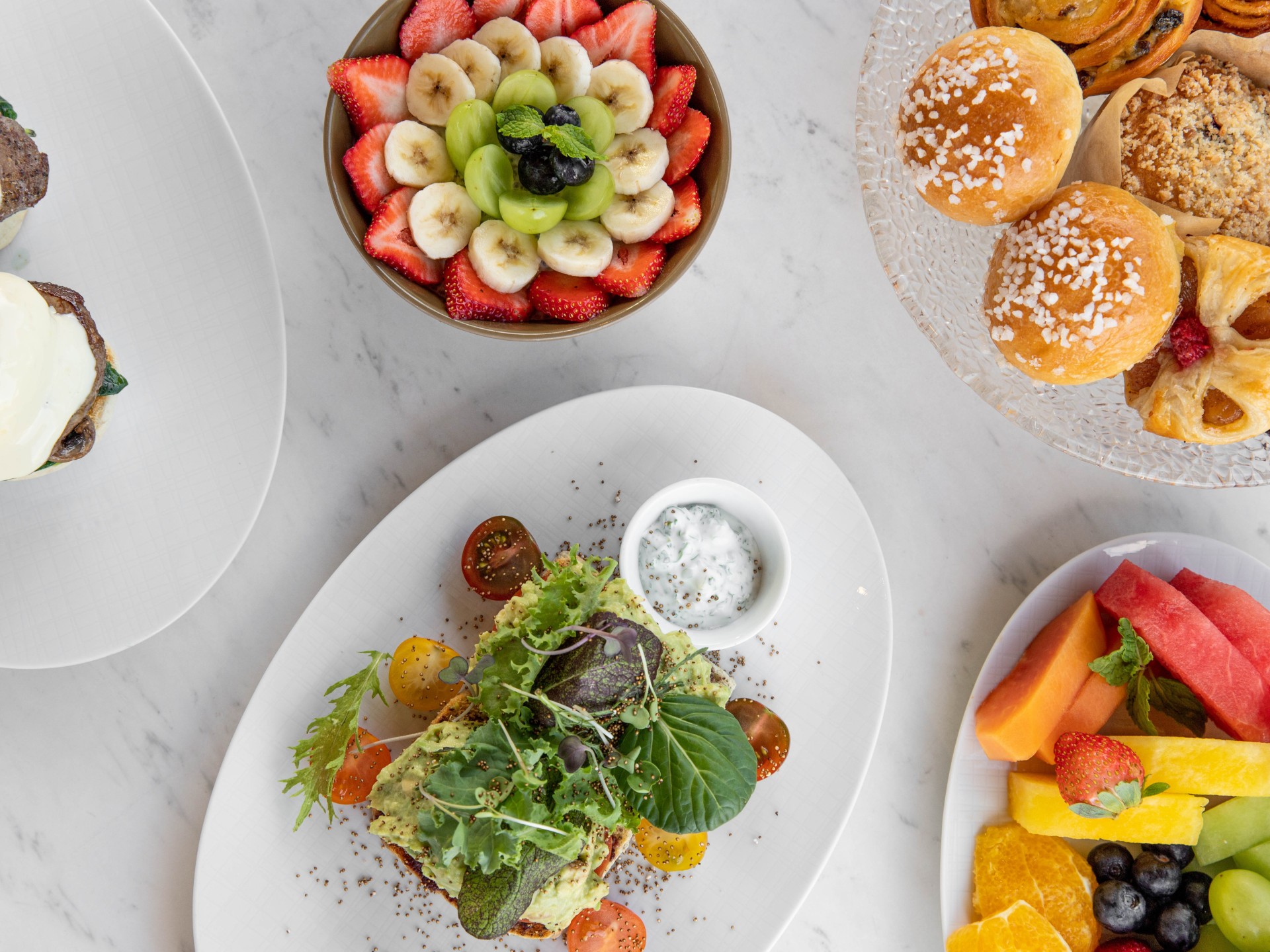 a plate of food on a table