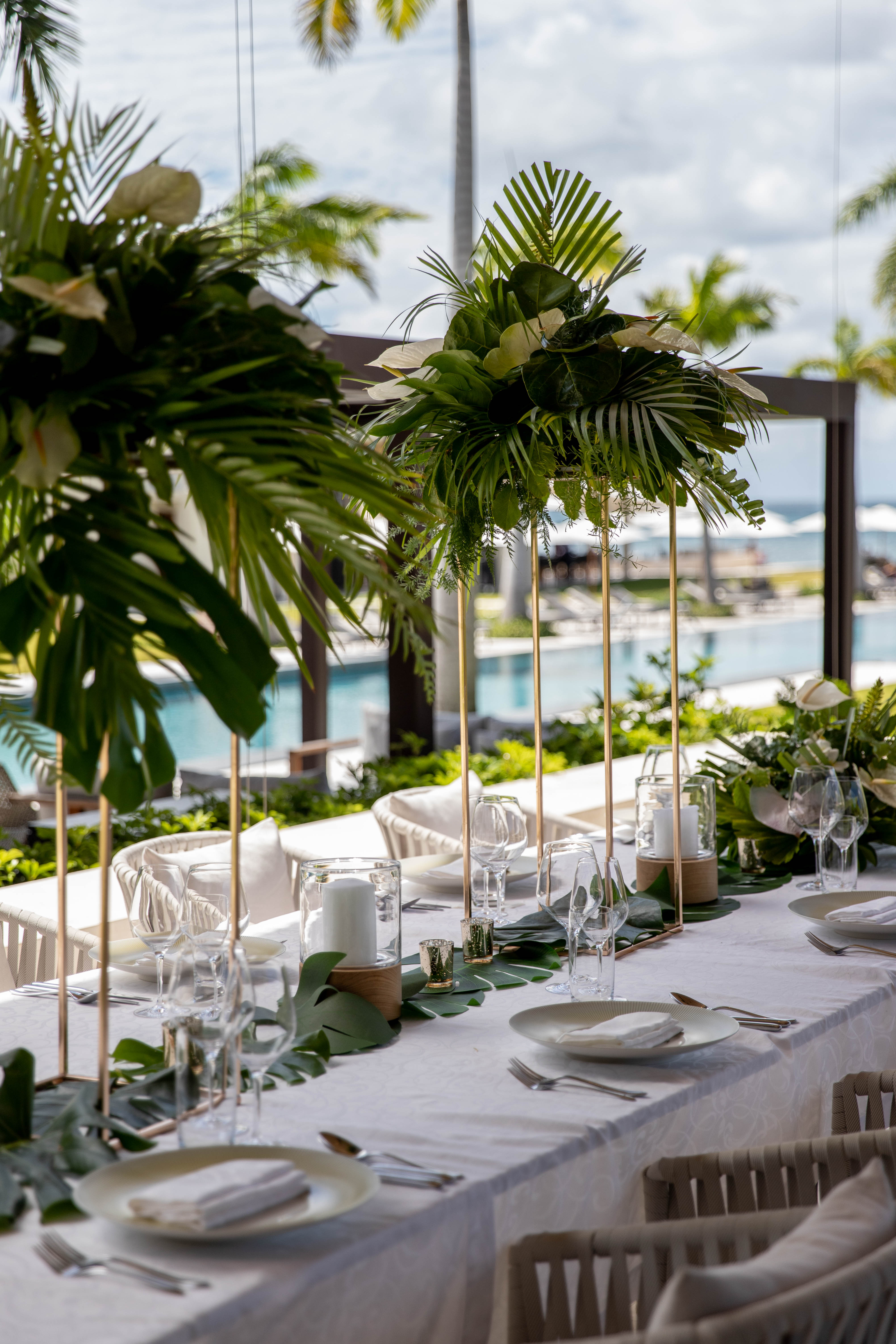 a table set for a party