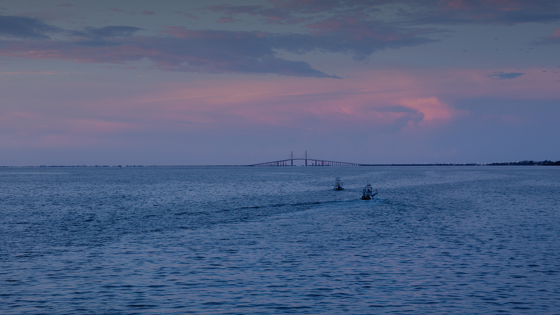 a two boats in the water