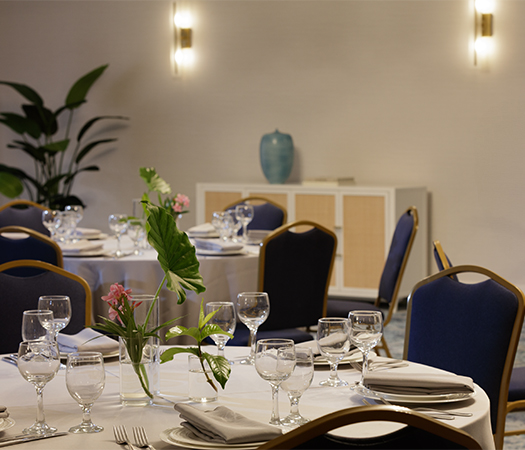 a table set for a party
