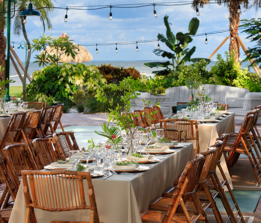 a table set for a party