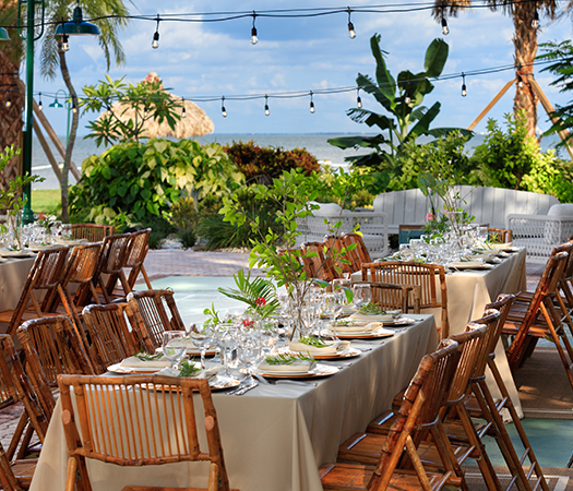 a table set for a party