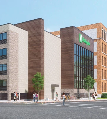 modern exterior look of the new hotel