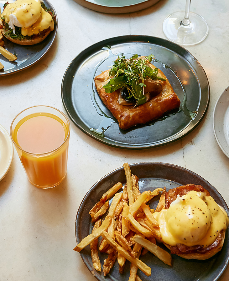plates of food on a table