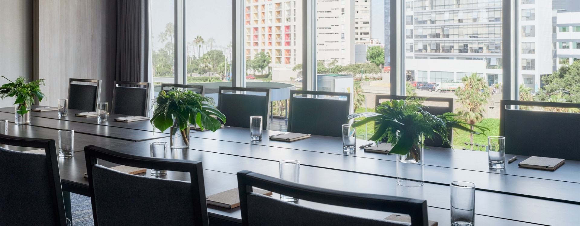 a table with plants on it