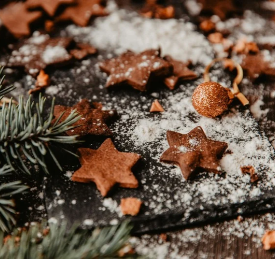 a close up of cookies