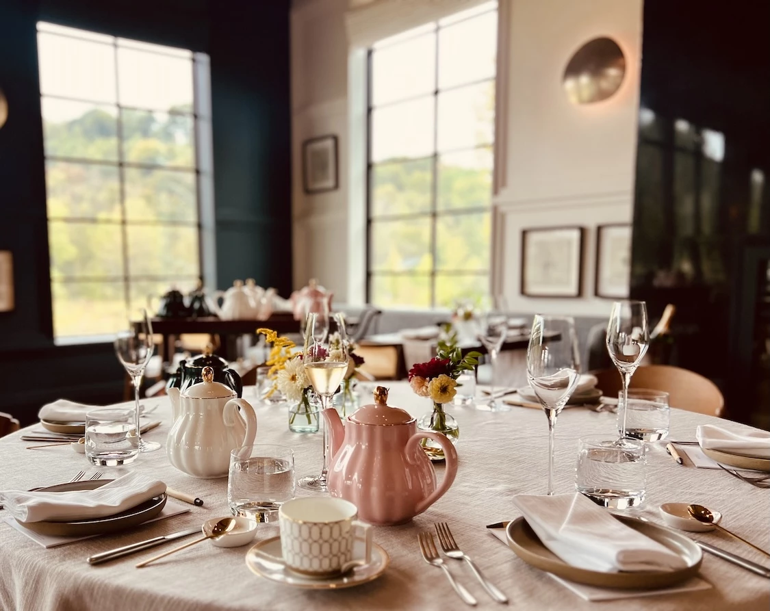 a table set for a meal