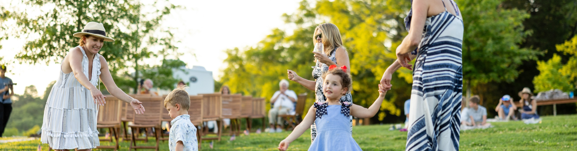 a woman and a girl in a park