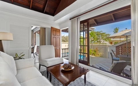 a living room with a couch and a coffee table
