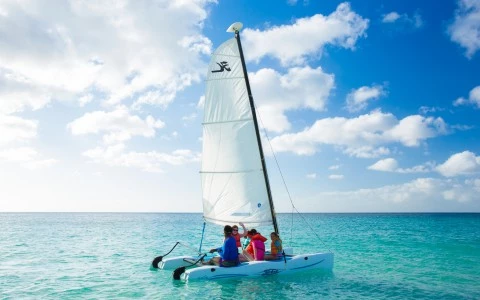 family on a sailboat 