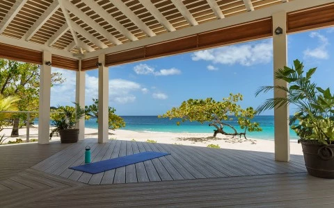 Exterior Beachside Shot of Venue for Yoga