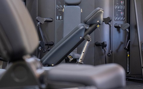 a gym with exercise equipment