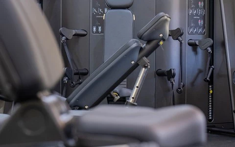 a gym with exercise equipment
