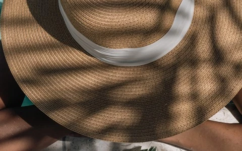 a person wearing a hat