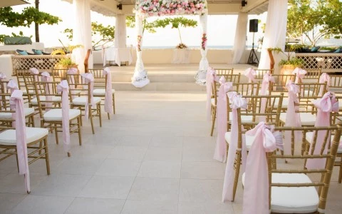 aisle at wedding