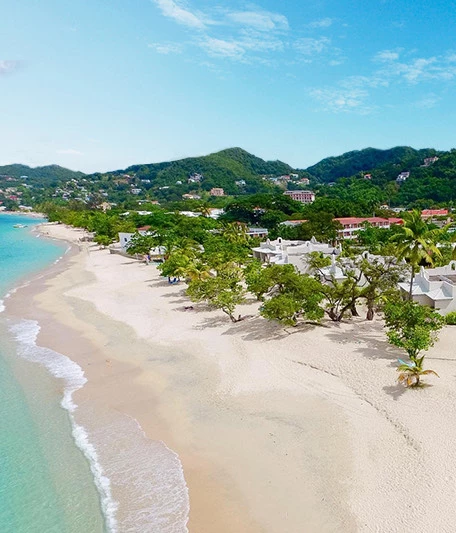 aerial view of the beach