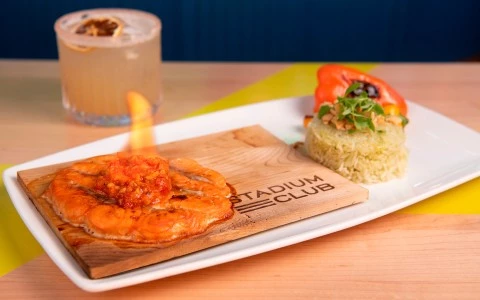 a plate of food on a table