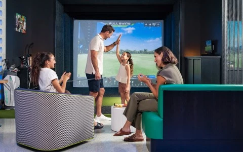 a group of people in a room