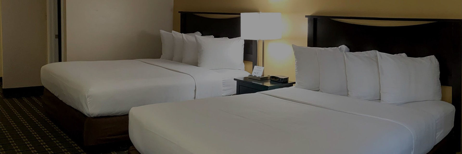 a room with two beds