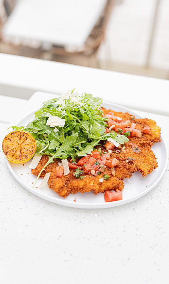 a plate of food on a table
