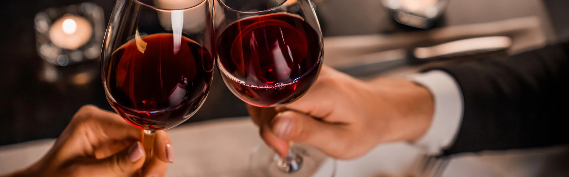 a person holding a glass of wine