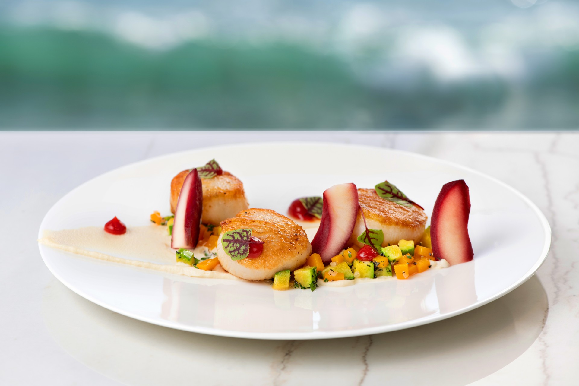 a plate of food on a table