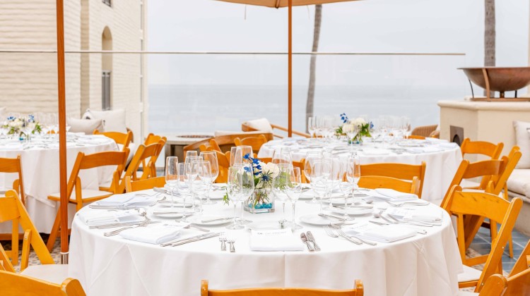 a table set for a dinner party