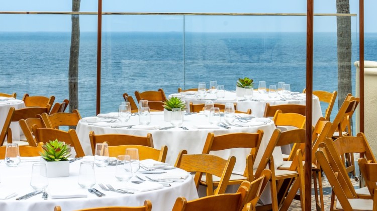 a table set up for a dinner