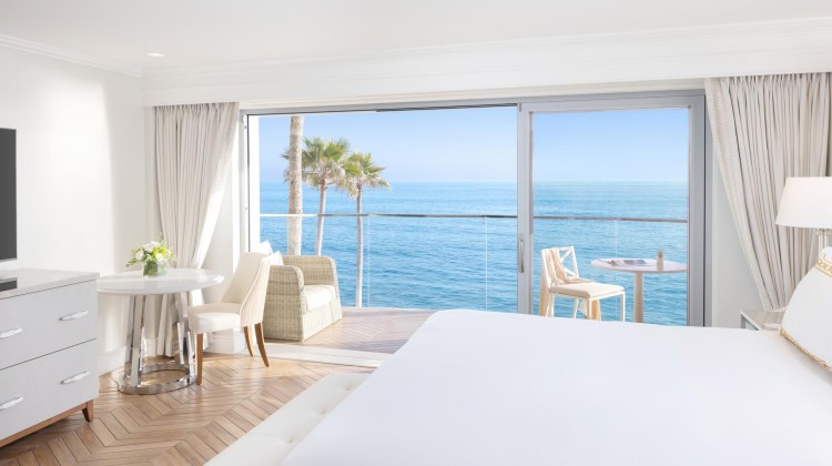 a room with a view of the ocean