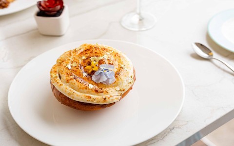 a pastry on a plate