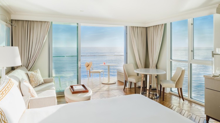 a room with a view of the ocean