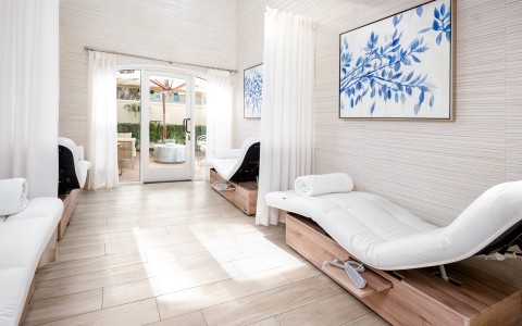 a room with a couch and a bed