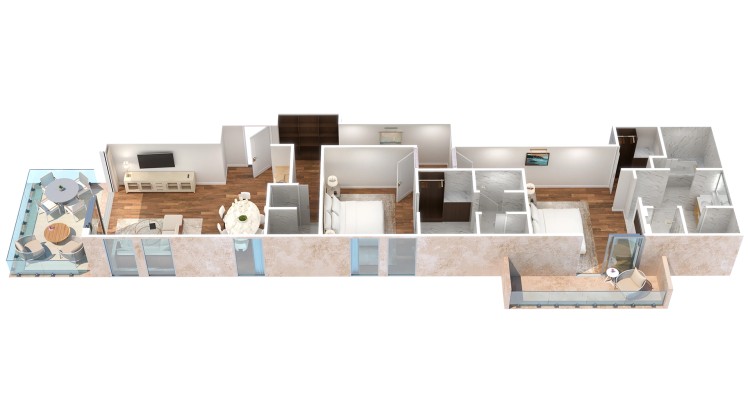 a floor plan of a house