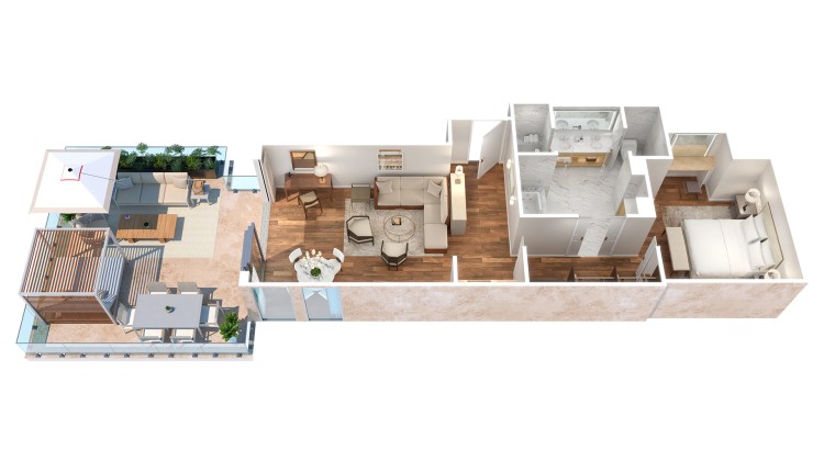 a floor plan of a house